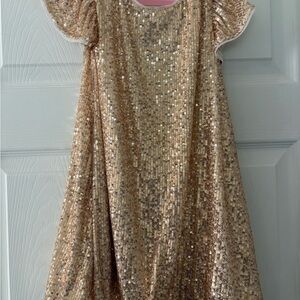 Cat & Jack Gold Sequin Top